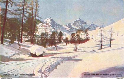 St Moritz  SANKT MORITZ GR Ski Gelaende bei St Moritz