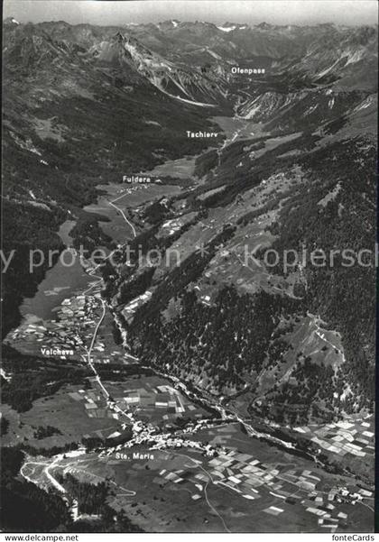 Sta Maria Muestair Fuldera Tschierv mit Ofenpass