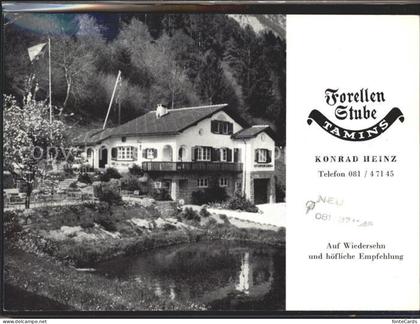 Tamins Forellenstube Restaurant Konrad Heinz