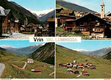 Vrin Motive Bergdorf Val Lumnezia mit Sogn Giusep und Cons Alpenpanorama