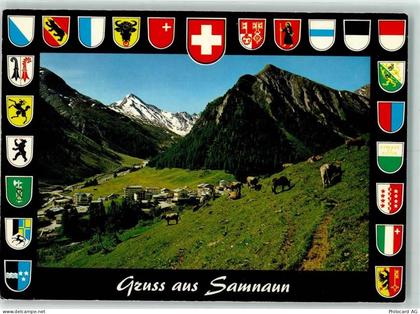 7563 Samnaun Dorf - Samnaun mit Muttler Wappen AKU2 - 40161838