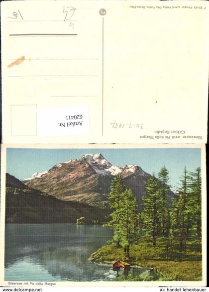 620411,Silsersee m. Piz della Margna Sils im Engadin/Segl