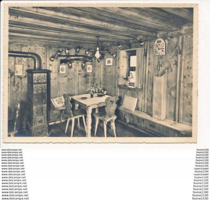 carte ( format 15 x 10 cm )  engadiner stube sils im engadin ( recto verso )