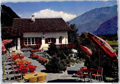 7015 Tamins - Restaurant Forellenstube, Terrasse, Sonnenschirme - 51280836