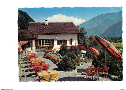 cpm - Suisse - TAMINS - Restaurant FORELLENSTUBE - N°1373 JULESGEIGER - terrasse
