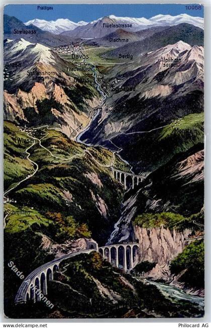 7494 Wiesen GR - Panorama, Albulabahn - 51279806