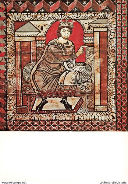 SUISSE - Zillis - St Martinskirche - David als Vorfahre Christi - Roi David - ancêtre du Christ - Carte postale