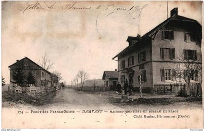 CPA Carte Postale Suisse Damvant Frontière Franco Suisse Maisons frontière et bureau de péage 1905  VM102855ok