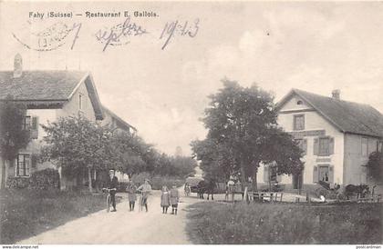 Suisse - FAHY (JU) Restaurant E. Gallois - Ed. A. Frossard