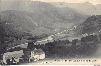 Suisse - Réclère (JU) Grottes de Réclère - Vue sur la vallée du Doubs - Ed. J. Enard & Fils