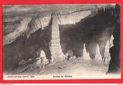 SWITZERLAND  GROTTES  CAVES  CAVERNS   DE RECLERE   CAVING  pu 1907