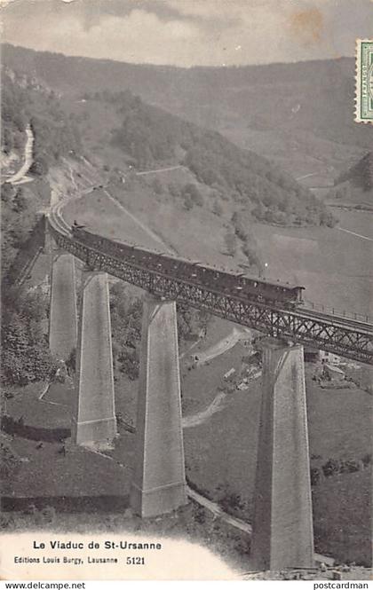Suisse - SAINT-URSANNE (JU) Le viaduc - Ed. Louis Burgy 5121