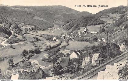Suisse - SAINT-URSANNE (JU) Vue générale - Ed. B. Denéréaz 1190