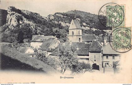 Suisse - SAINT-URSANNE (JU) Vue générale - Ed. Louis Burgy 1196