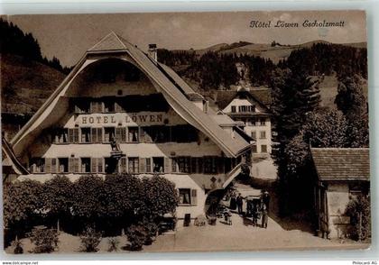 6182 Escholzmatt 1922 Foto AK Hotel Löwen - 13597839