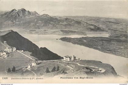 CPA Europe Suisse LU Lucerne Panorama von Rigi Kulm