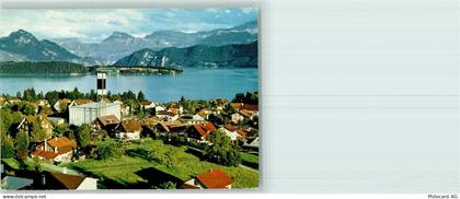 6045 Meggen - Pius Kirche mit Vierwaldstättersee und Bergen - 10404501