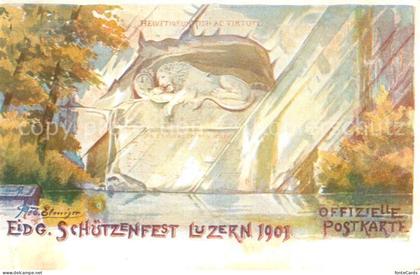 Luzern  LU Eidg Schuetzenfest Luzern 1901