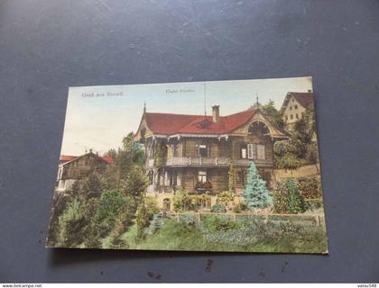 C-12476 , CPA, SUISSE, Gruss aus RUSWIL , Chalet Friedau
