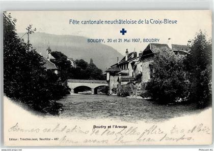 2017 Boudry 1907 Lithographie Kirche - 52020949