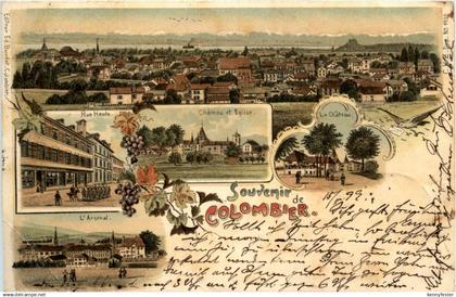 Souvenier de Colombier - Litho