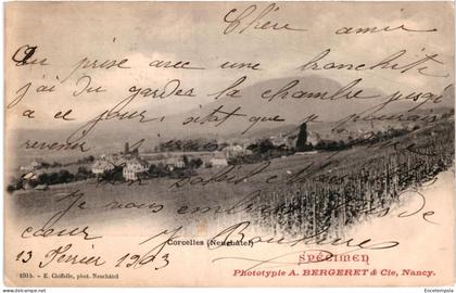 CPA  Carte Postale Suisse Corcelles  début 1900 VM98416ok