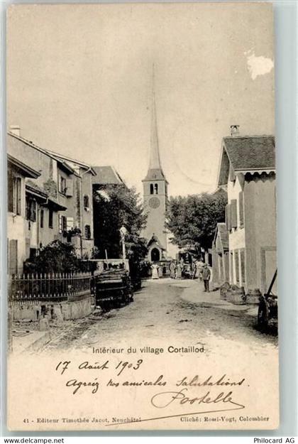 2016 Cortaillod 1903 Gebrauchsspuren Kirche - 13906913