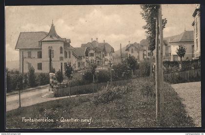 AK Fontainemelon, Quartier neuf, Panorama