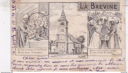 LA BREVINE  / LITHO / HUGUENIN / / CIRC 1898 !