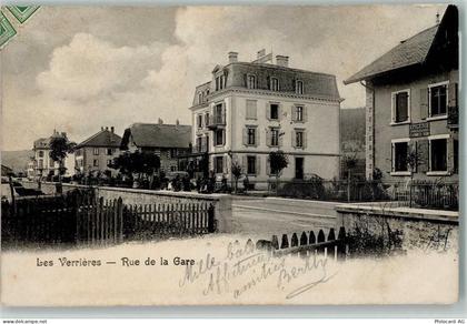 2126 Les Verrières 1905 - Rue de la Gare AK - 13208766