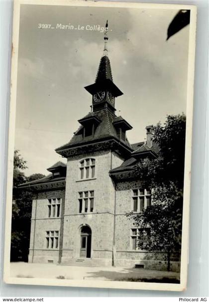 2074 Marin-Epagnier 1938 Foto AK Le Collége - 38194711