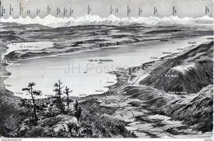 Lac de Neuchatel - Lac de Morat - 1961 - Switzerland - used