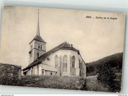 2314 La Sagne NE 1916 Foto AK Kirche - 38216703