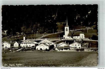 2314 La Sagne NE Foto AK Kirche Bahnpost Zug 1634 - 10742428