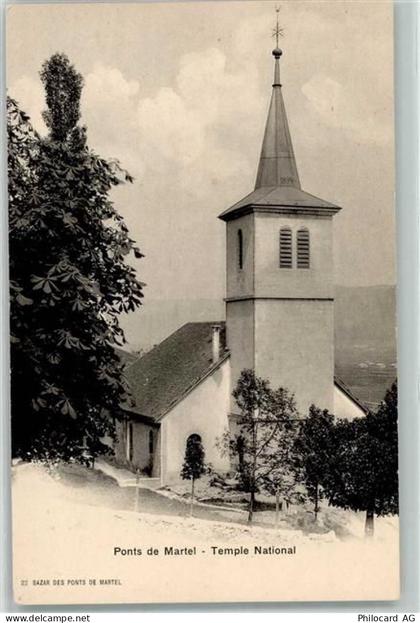 2316 Les Ponts-de-Martel Martel-Dernier - Kirche - 10583922
