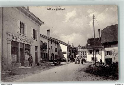 2523 Lignières 1910 - Hotel de la Poste - 13636784