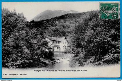 CPA AK Gorges de l' Areuse et l' Usine électrique des Clées