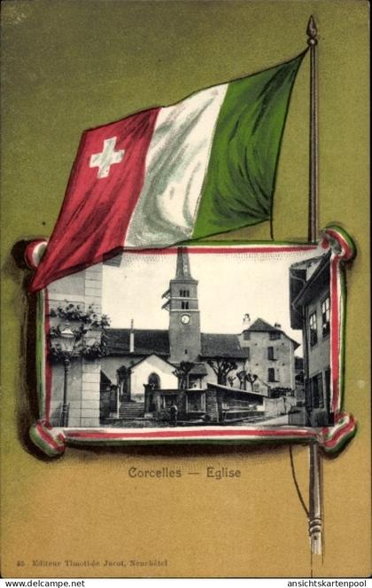 Passepartout CPA Corcelles Cormondrèche Kanton Neuenburg, Eglise