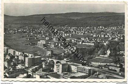 Serrieres - vue aérienne - Luftaufnahme - Foto-AK - Edition Perrochet Lausanne gel. 1962