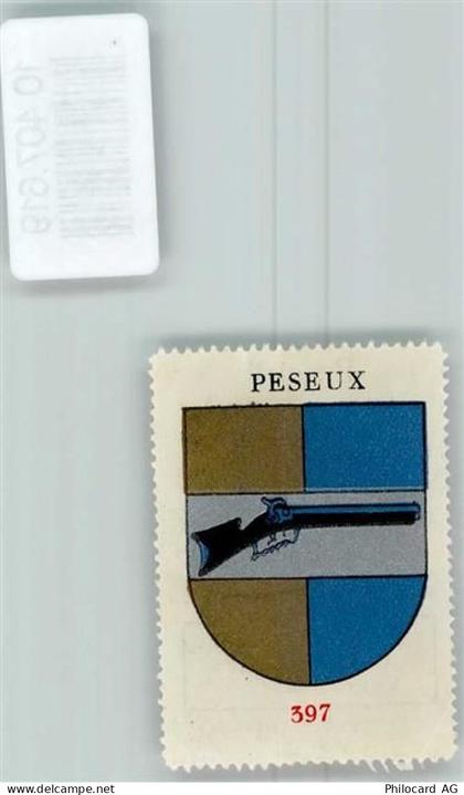 2034 Peseux - Vignette Wappen Kaffee Hag 1920-1940 Gewehr - 10407619
