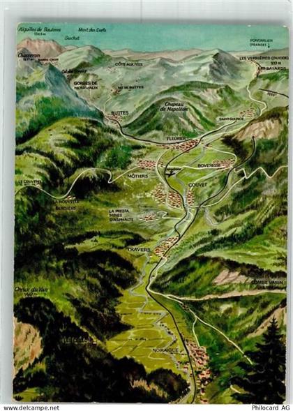 2105 Travers 1965 - Vogelschau Val de Travers - 39764976