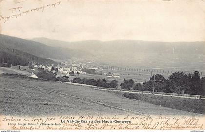 Suisse - Val-de-Ruz (NE) Vu des Hauts-Geneveys - Ed. Georges Dubois