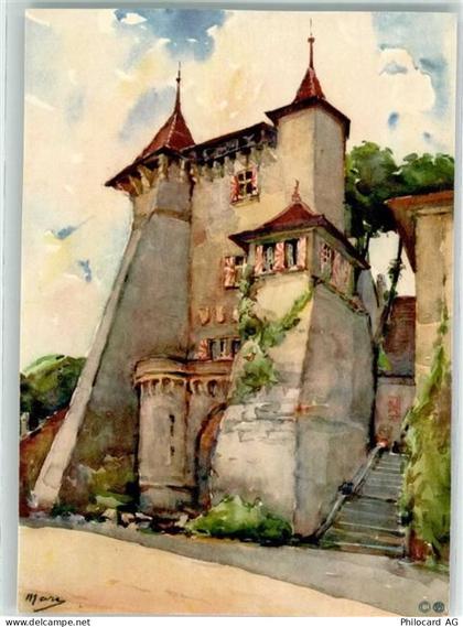 2028 Vaumarcus Künstlerkarte sign. Marc - 10590228