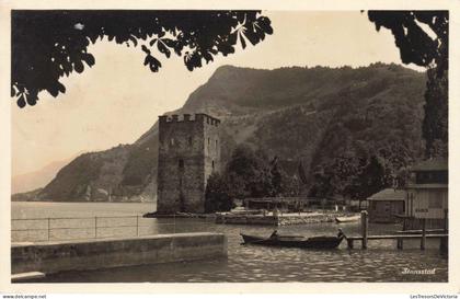 [-20%] SUISSE - Nidwald - Stansstad - Quai - Chalet de Montagnes -  Carte Postale Ancienne