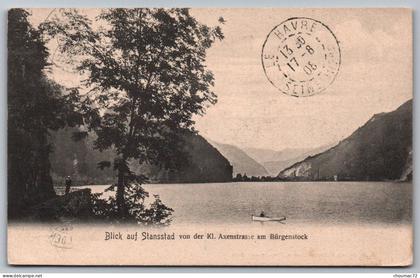 (Suisse) Nidwald 001, Blick auf Stansstad von der Kl. Axenstrasse am Bürgenstock