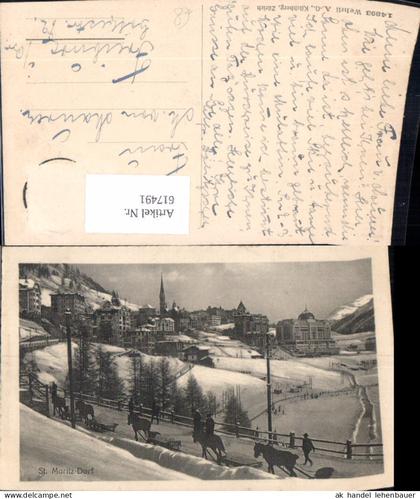 617491,Sankt Moritz St Moritz Dorf Winteransicht
