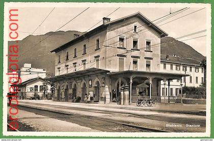 ah0591 - SWITZERLAND - VINTAGE POSTCARD  - Giubiasco TRAIN STATION