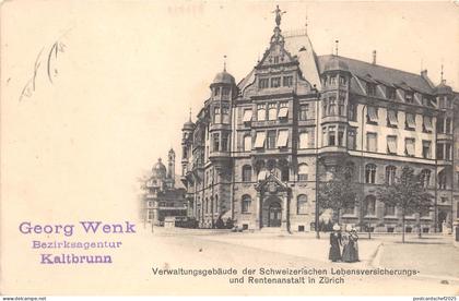 B20156 Kaltbrunn Rentenanstalt in Zurich 1918 Switzerland