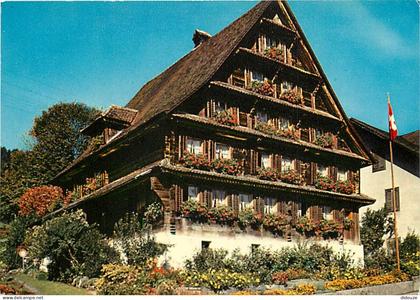 Carte Postale - Suisse - Autre - Paysage Suisse - Chalet Suisse en bois - Fleurs - CPM - Carte Neuve - Voir Scans Recto-