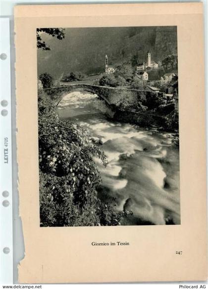 Giornico - Tessiner Impressionen zwei Fotos Buchblätter 15x22cm - 40145508